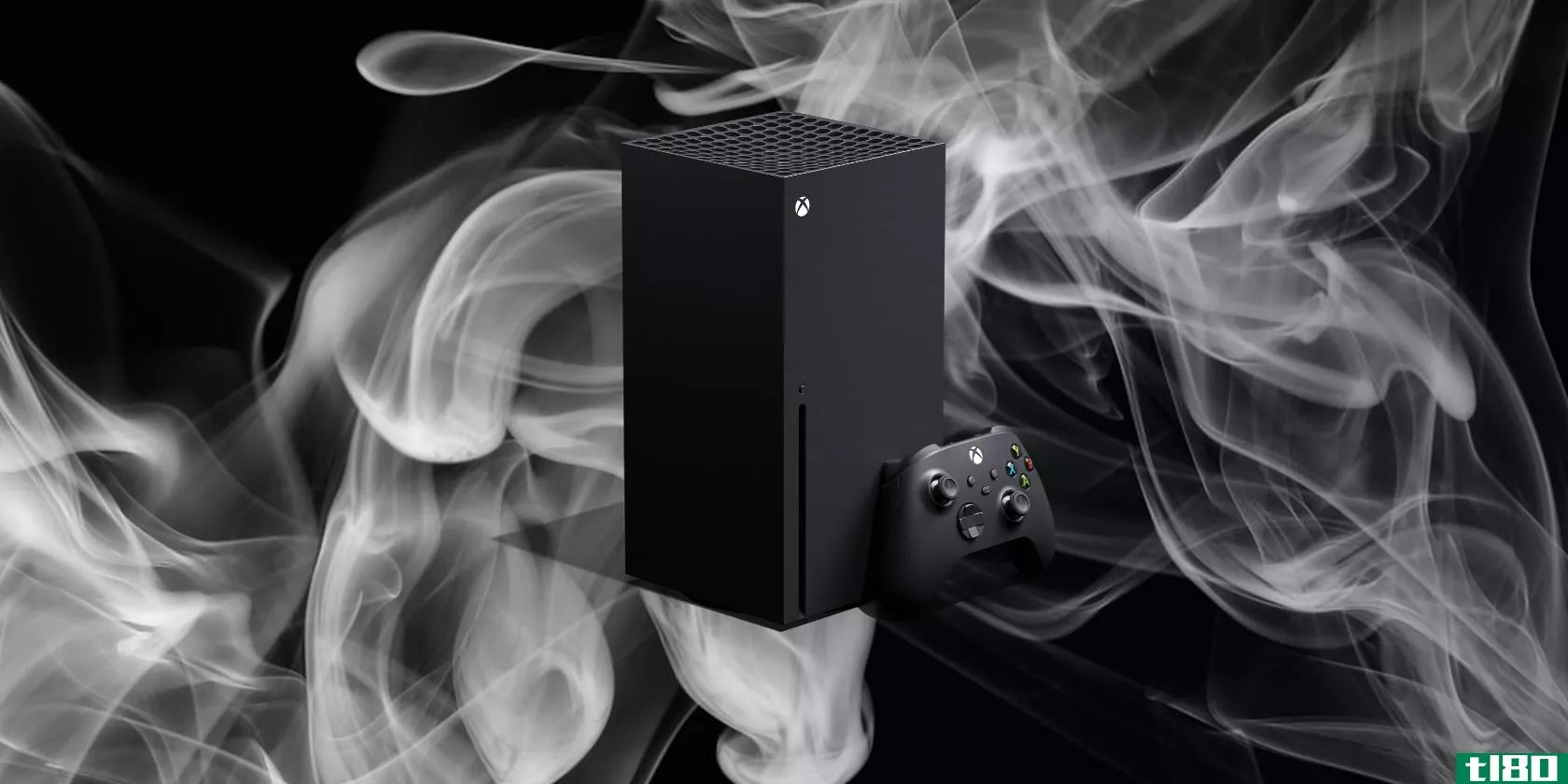 xbox series x with **oke in background