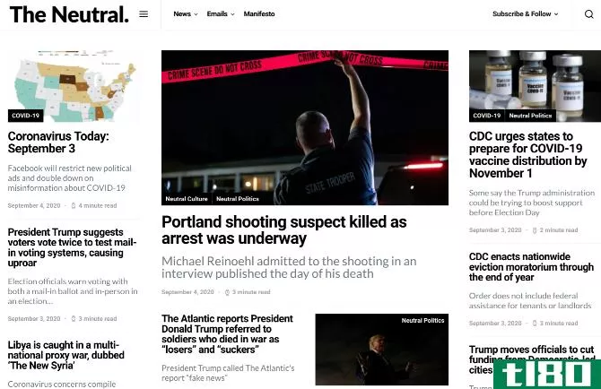 The Neutral is about fact-based reporting, with additional perspectives from Twitter reacti*** to any story
