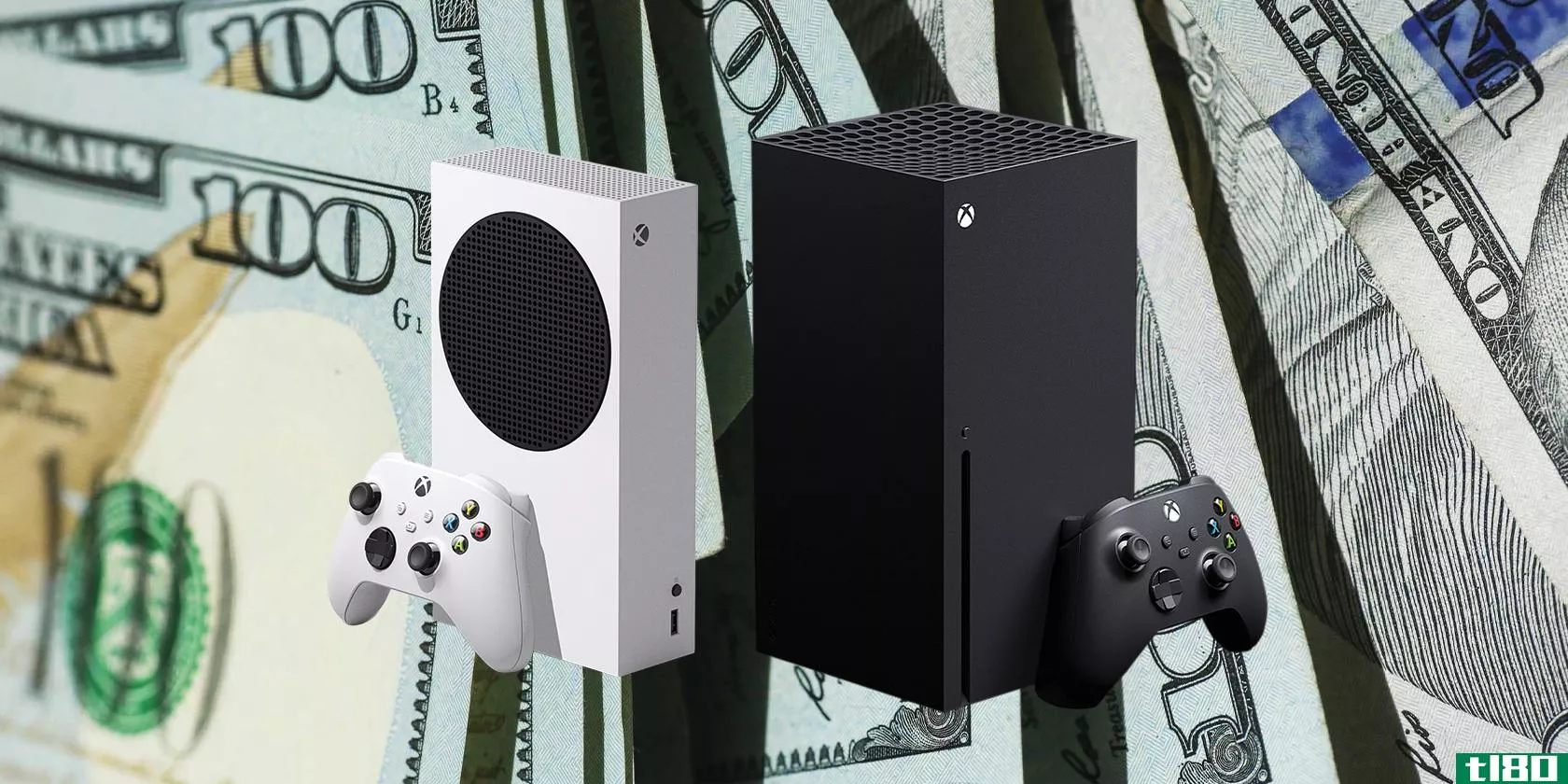 xbox series s and x with money