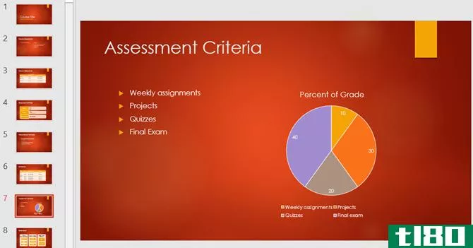 academic course overview powerpoint template