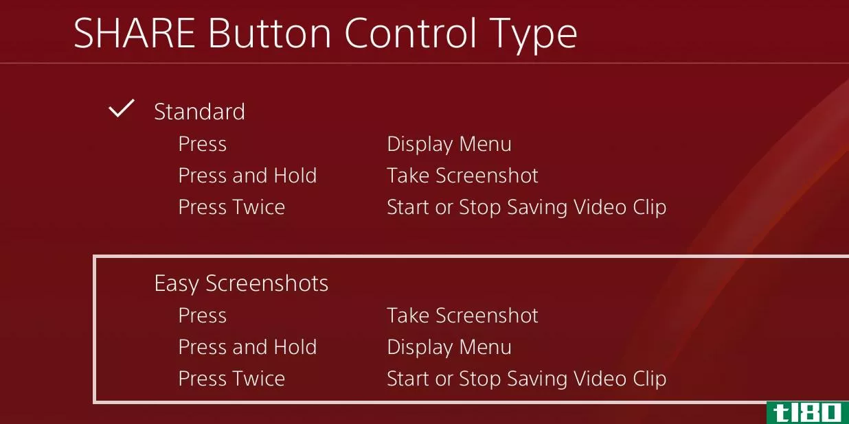 Change the PS4 screenshot button settings