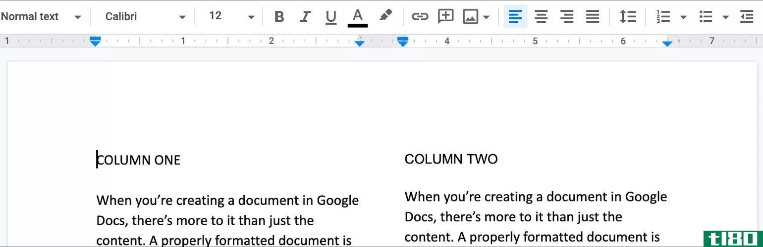 Change Column Margins-Google Docs