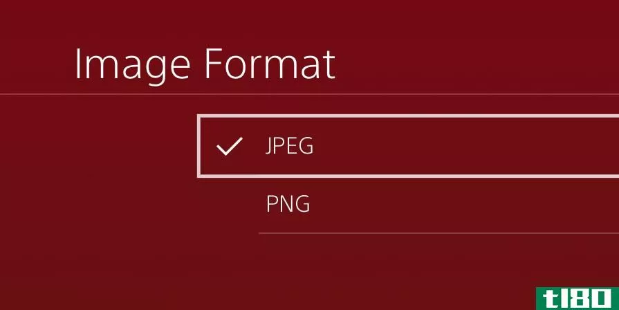 Change the PS4 screenshot file format