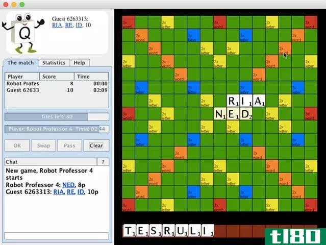 Quadplex is an online Scrabble game