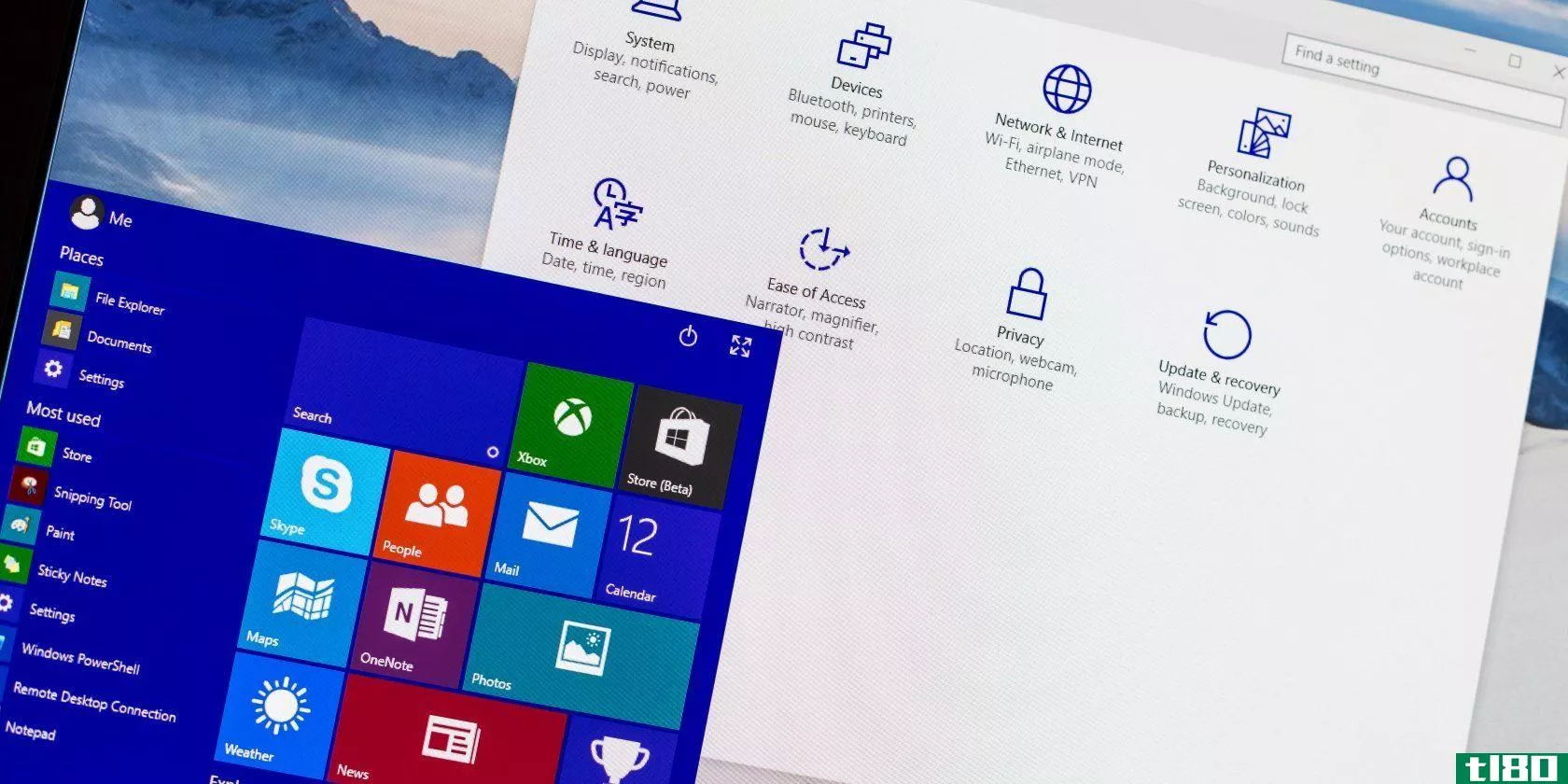The Windows 10 UI