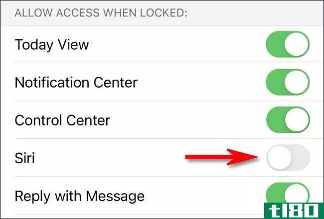 如何在iphone锁屏上禁用siri