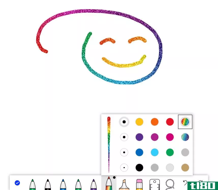 Rainbow-pen-on-Microsoft-Whiteboard