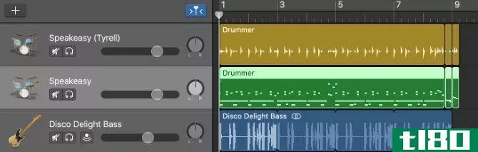 Drummer track copied into MIDI track