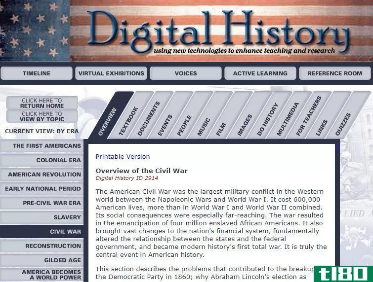 Digital History Civil War Class