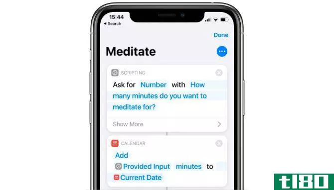 Meditate Siri Shortcut
