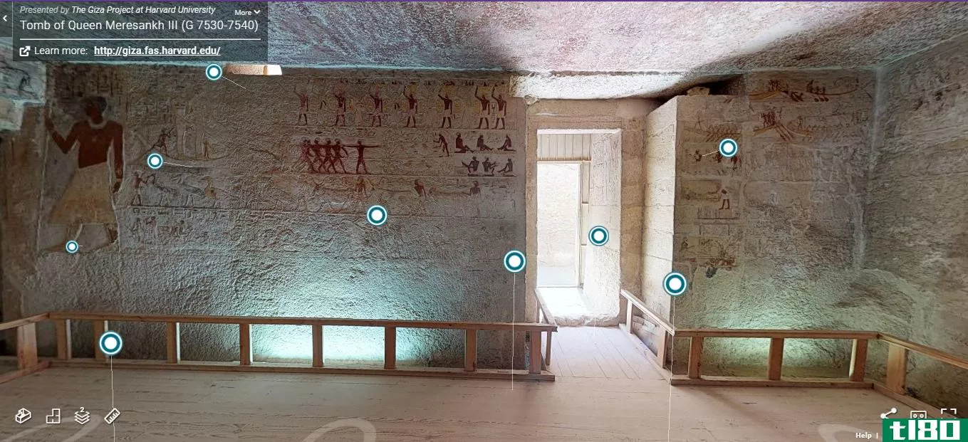Virtual tour of Queen Mereshankh's Tomb homepage