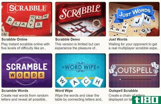 Online Scrabble games