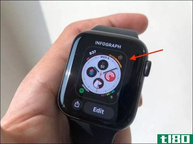 如何在apple watch上重新排序表面