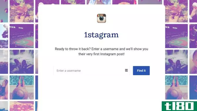 1stagram finds any user's first post