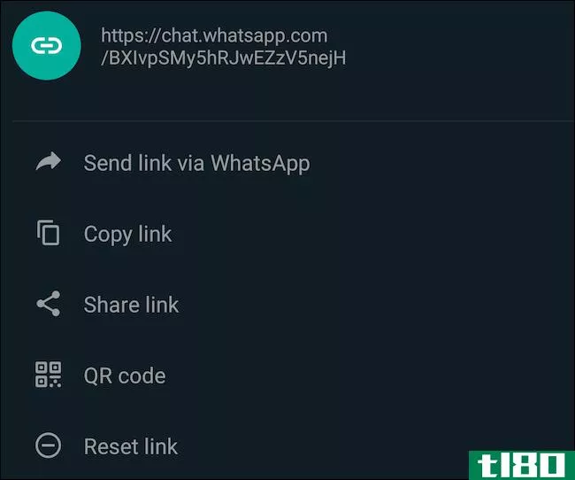 如何为whatsapp组创建公共链接
