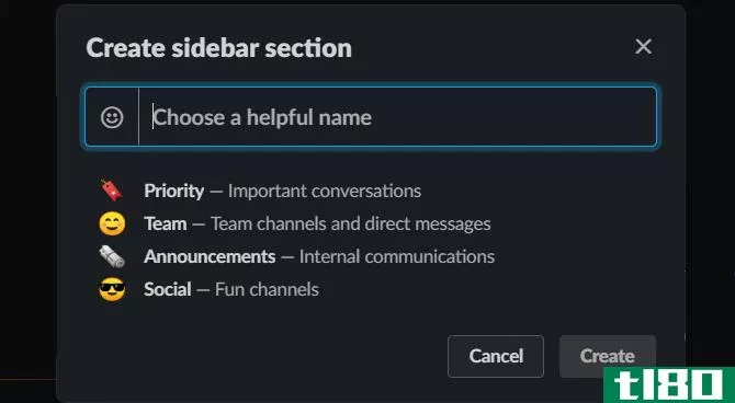Slack Sidebar Section Suggesti***