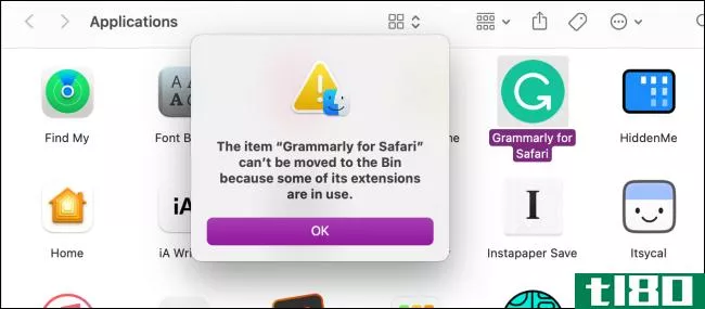 如何在mac上卸载或禁用safari扩展