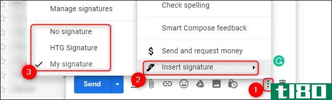 如何在gmail中使用多个电子邮件签名