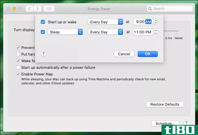 如何设置你的mac电脑每天自动开机