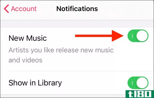 如何在iphone上禁用apple music的新发布通知