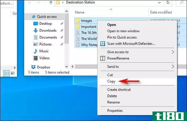 如何将文件复制到Windows10上的u**闪存驱动器