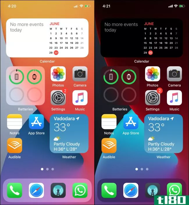 iphone主屏幕小部件在ios14中的工作原理
