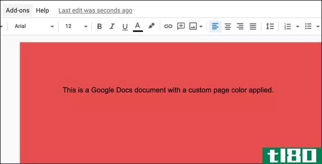 如何在googledocs中更改页面颜色