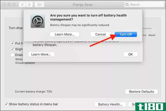如何在mac上关闭电池健康管理