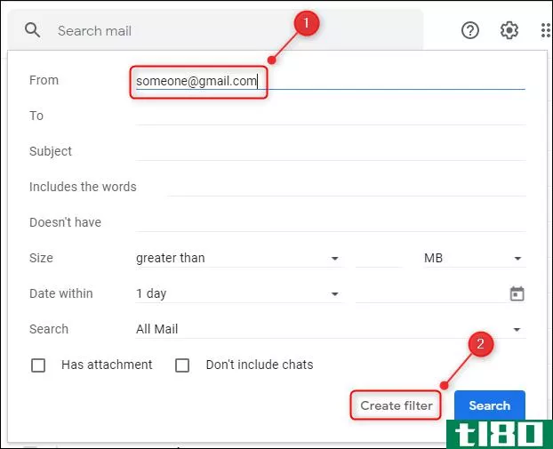如何在gmail中阻止特定发件人的电子邮件