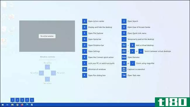 在Windows10上获取屏幕上的windows快捷键指南