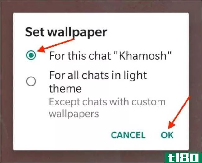 如何为whatsapp聊天设置自定义墙纸