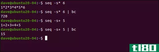 如何在linux上使用seq命令