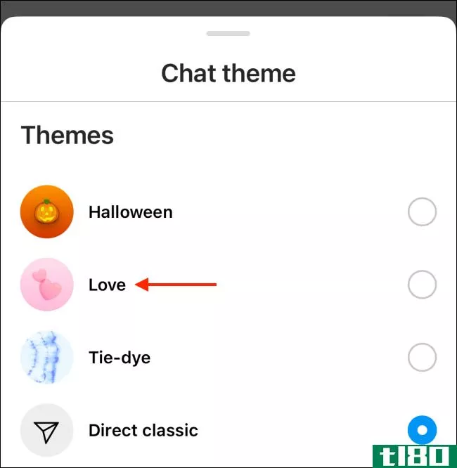 如何更改instagram dms的主题和强调文字颜色