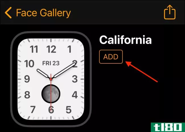 如何在apple watch上添加表面