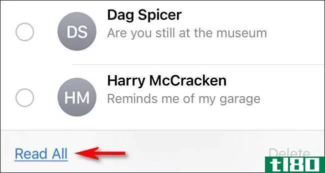 如何在iphone或ipad上将所有短信标记为已读