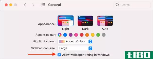 如何在mac上的windows中禁用墙纸着色