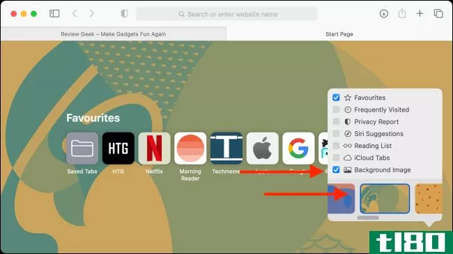 如何在mac上自定义safari起始页