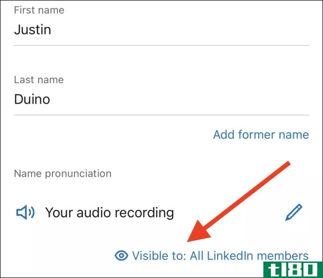如何在linkedin上录制和显示您的姓名发音