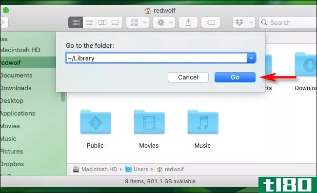 如何在mac上查找库文件夹