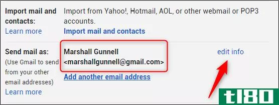 如何更改gmail上的显示名称