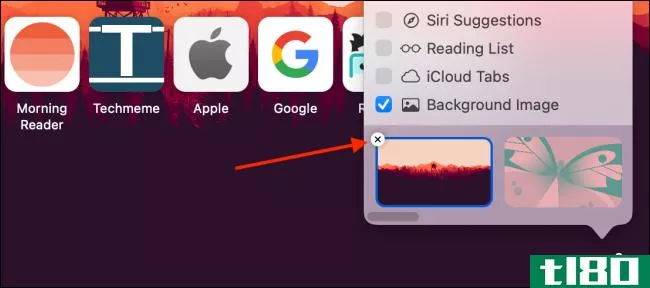如何在mac上更改safari背景图像