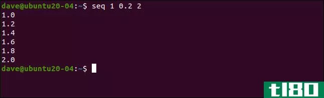 如何在linux上使用seq命令