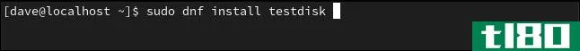 如何用testdisk恢复linux上删除的文件
