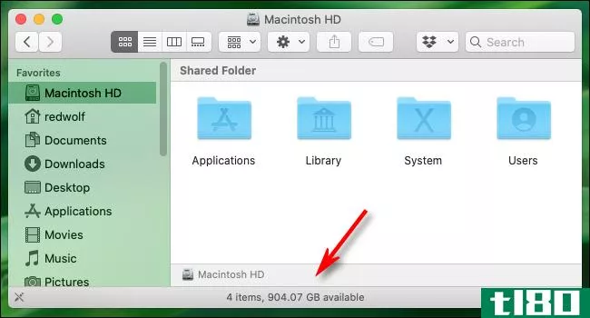 如何检查mac上的可用磁盘空间