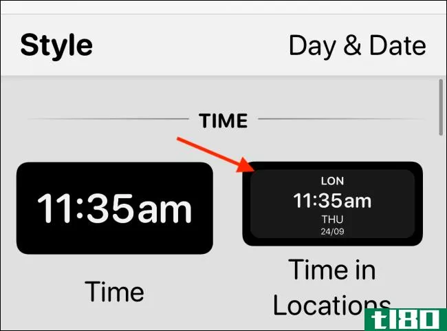 如何在iphone中添加世界时钟和时区小部件