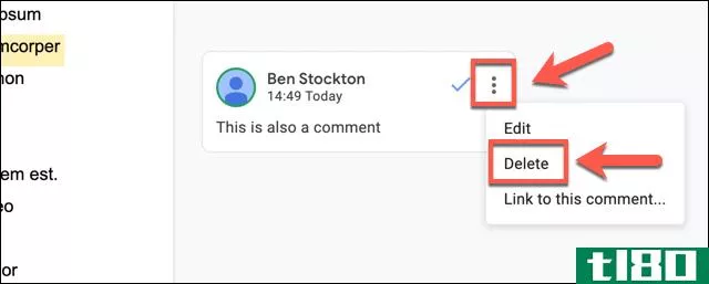 如何隐藏或删除谷歌文档中的评论