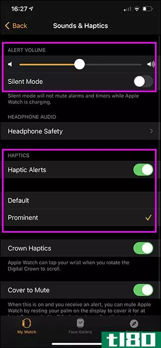 如何控制apple watch上的警报和通知