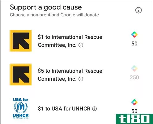google play points for a good cause