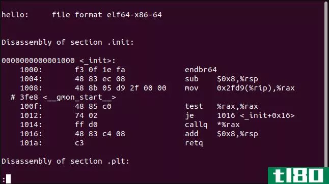 如何从linux命令行查看二进制文件
