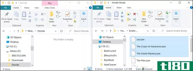 如何在windows 10上复制或移动文件和文件夹